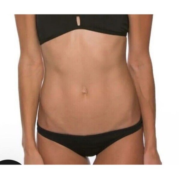 Jolyn Clothing Bikini Swim Bottoms Only Brazil Cut Large Black New with tags - Picture 6 of 7